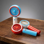 Mini Portable Handheld Fan – Cute Dual-Tone USB Rechargeable Pocket Cooling Fan for Travel, Office & Outdoor Summer