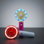 Mini Portable Handheld Fan – Cute Dual-Tone USB Rechargeable Pocket Cooling Fan for Travel, Office & Outdoor Summer