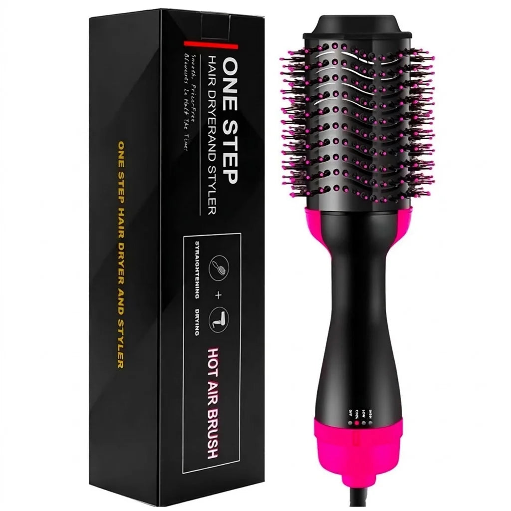 One Step Hair Dryer and Styler – 3-in-1 Hot Air Paddle Brush, Volumizer & Straightener for Smooth, Frizz-Free Blowouts