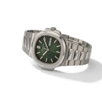 Nautilus Style Automatic Watch Olive Green Dial