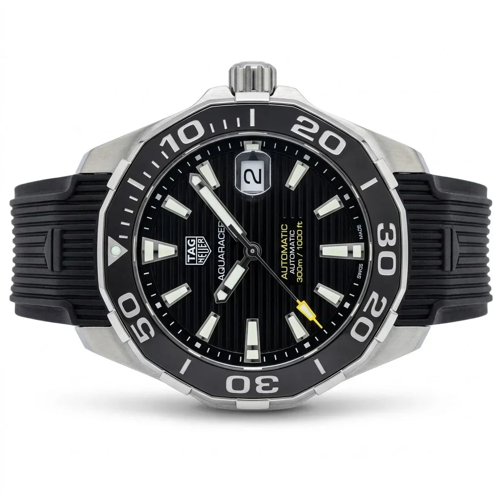 Tag Heuer Aquaracer Black Rubber Black Dial Men's Watch