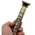 Professional Vintage T9 Trimmer for Men – Cordless Zero Gapped T-Blade Hair & Beard Clipper